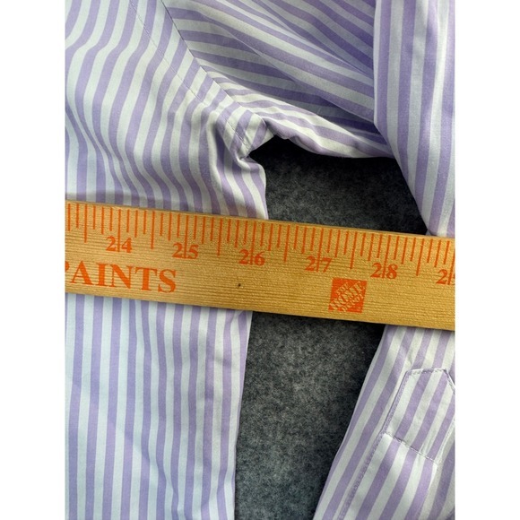Peter Millar Mens Extra Large Purple Dress Shirt Button Down Long Sleeve - Picture 5 of 7